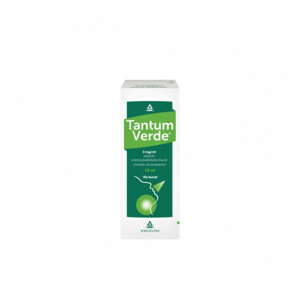 Tantum Verde , 3 mg/ml Frasco nebulizador 15 ml Sol pulv bucal