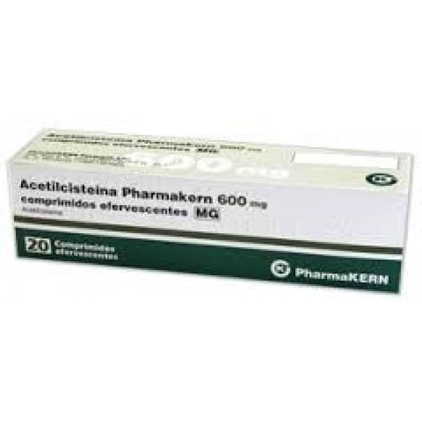 Acetilcisteína Pharmakern MG, 600 mg x 20 comp eferv