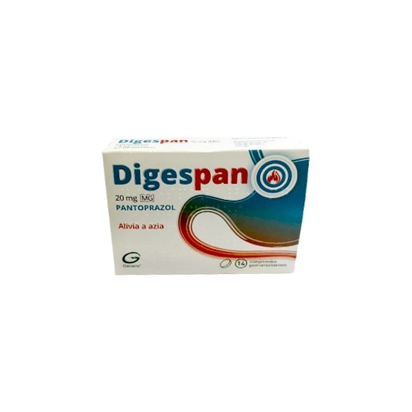 Pantoprazol Digespan MG, 20 mg Blister 14 Unidade(s) Comp GR