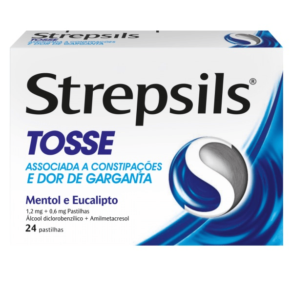 Strepsils , 1.2 mg + 0.6 mg Blister 24 Unidade(s) Past
