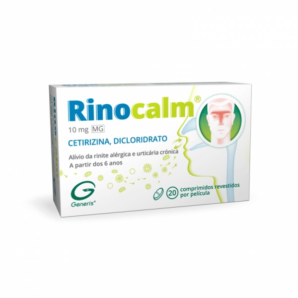 Cetirizina Rinocalm MG, 10 mg Blister 20 Unidade(s) Comp revest pelic