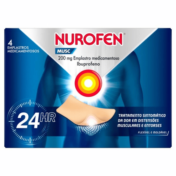 Nurofen Musc , 200 mg Saqueta 4 Unidade(s) Emplast medic