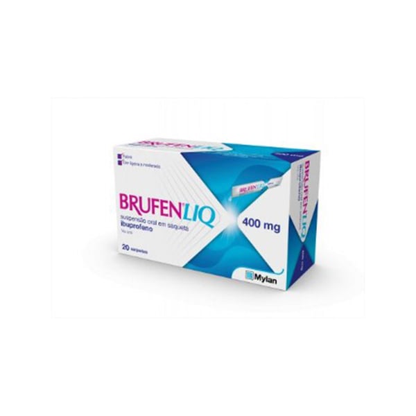 Brufen Liq , 200 mg/10 ml 20 Saqueta 10 ml Susp oral
