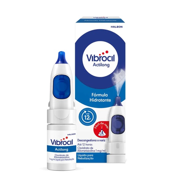 Vibrocil Actilong , 1 mg/ml Frasco nebulizador 10 ml Sol inal neb