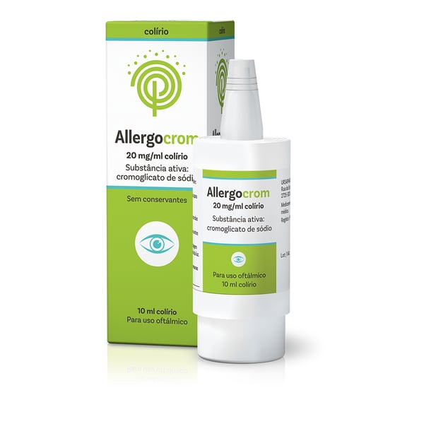 Allergocrom , 20 mg/ml Recipiente multidose com sistema de fecho sem entrada de ar 10 ml Col, sol