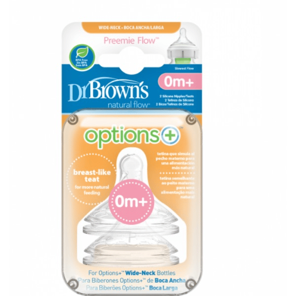 Dr Browns Tet Sil Larga Premat 0m+  X2