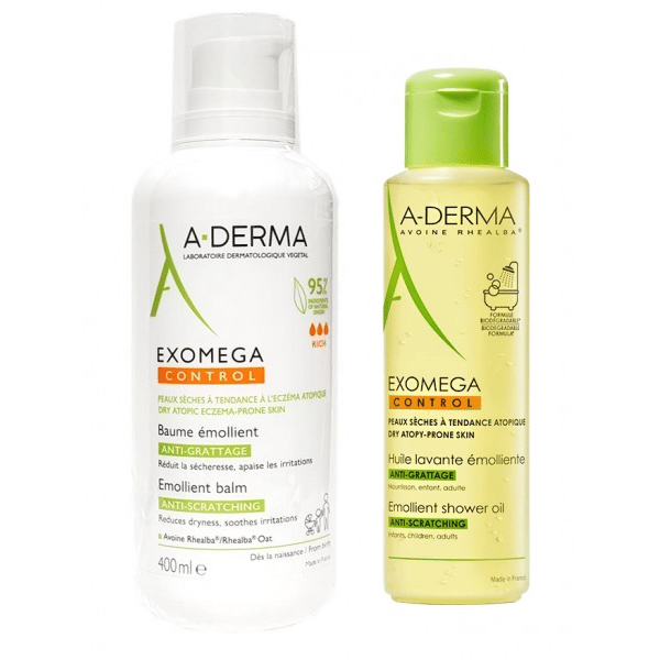 A-Derma Exomega Control Bálsamo 400ml + Oferta A-Derma Exomega Óleo duche 200ml