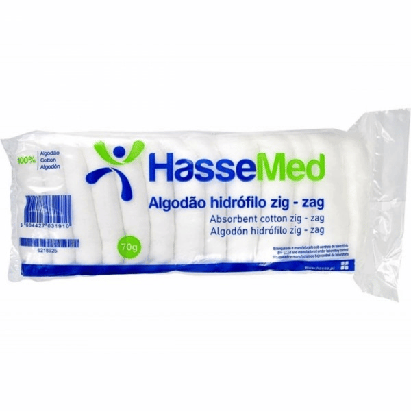 Algodao Hassemed Alg Hidrofilo Zig Zag 70g