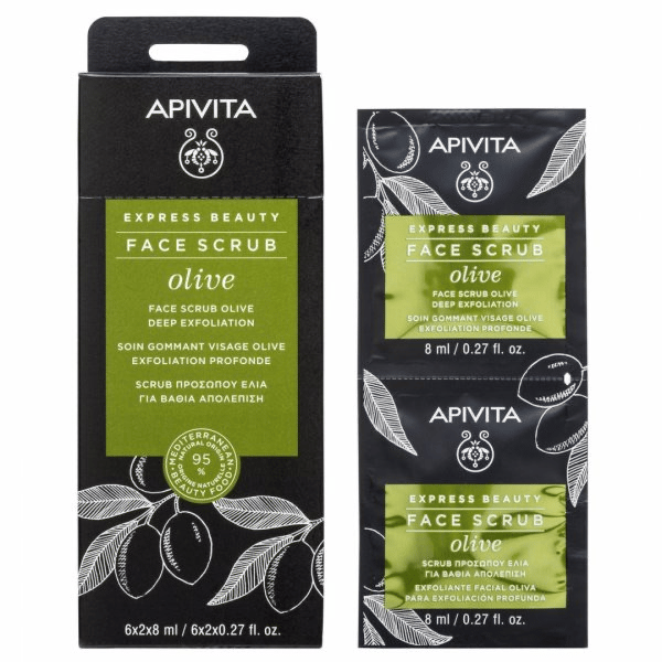 Apivita Express Beauty Creme de Rosto para Esfoliação Profunda 2x8ml