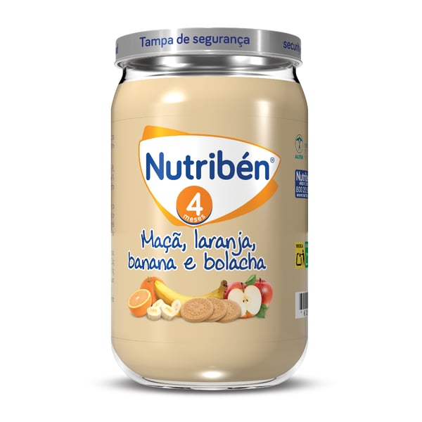 Nutribén Boião 4 Maça Laranja Banana Bolacha 235g