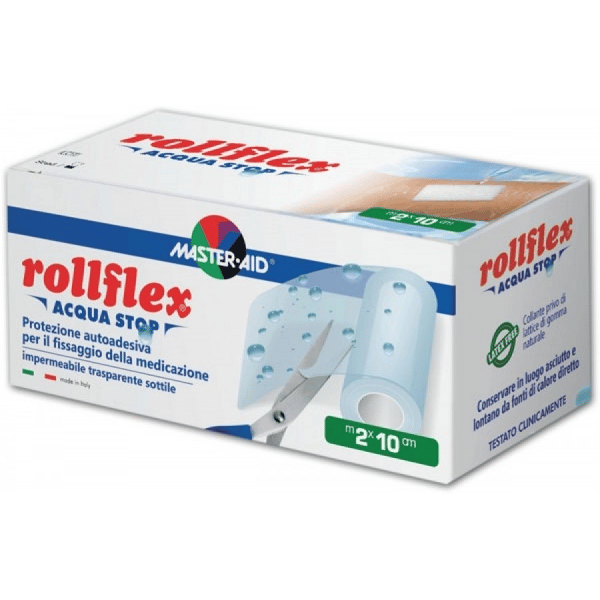 M-Aid Rollflex Aq Stop Ades Trp 2mx10cm