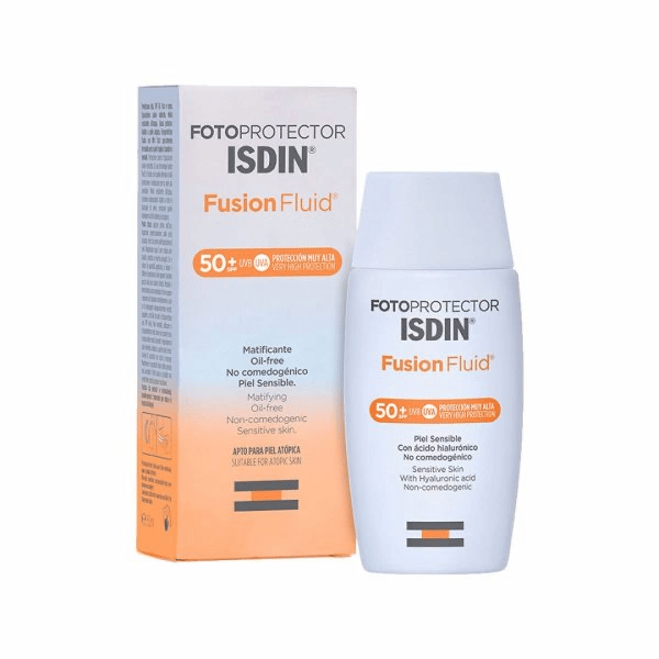 ISDIN Fotoprotector Fusion Fluid MINERAL SPF50 50ML - Protetor solar facial para pele muito sensível