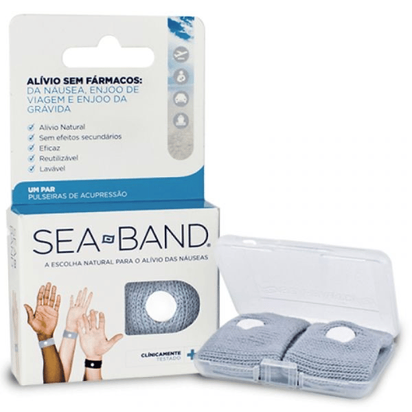 Sea Band Adulto Pulseira Nausea Cinza x2