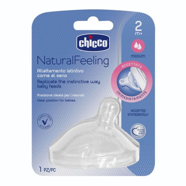 Chicco Natural Feeling Tetina +2m
