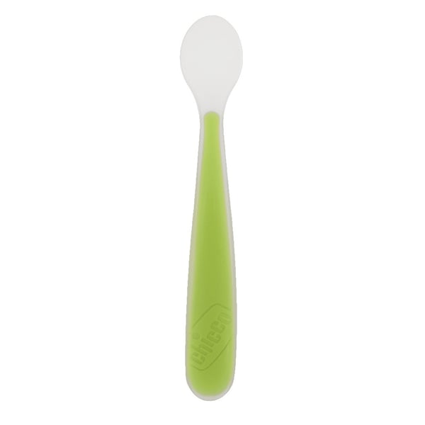 Chicco Colher Silicone Verde 6m+