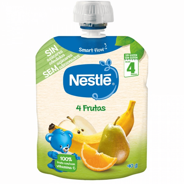 Nestlé Pacotinhos 4 Frutas 90g 4m+