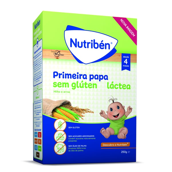 Nutriben Farinhas Primeira Papa Sem Glúten Láctea 250g