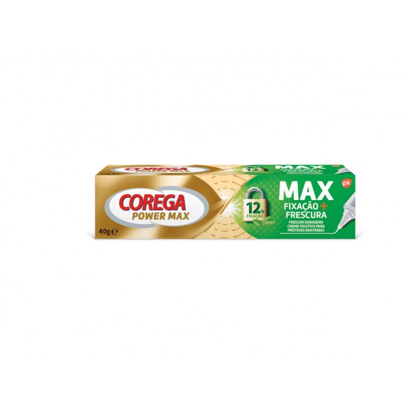 Corega Máxima Fixação+ Frescura Creme Dentário 40g