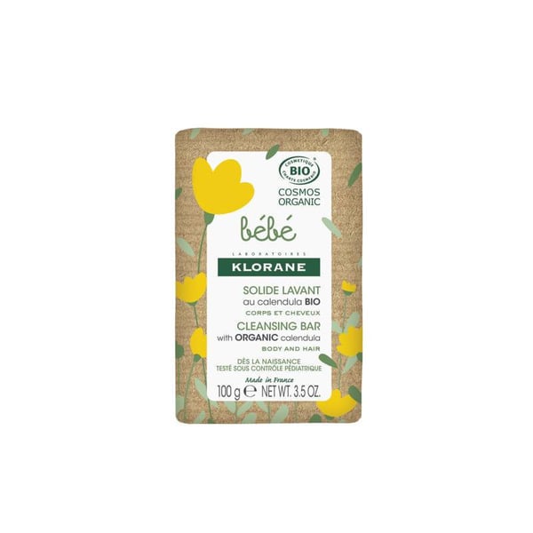 Klorane Bebé Bio Sabonete Sólido Corpo e Cabelo 100g