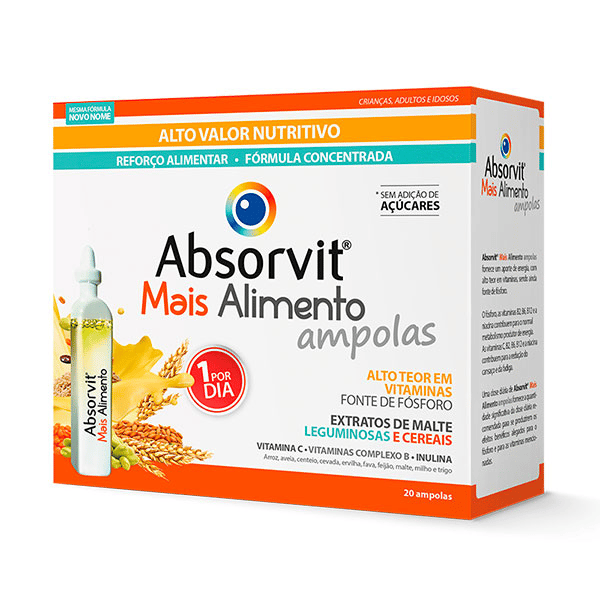 Absorvit Mais Alimento Solução Ampolas X20