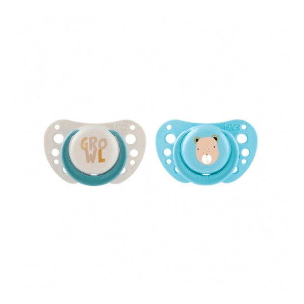 Chicco Chupetas Physio Air Silicone Azul 2-6m+