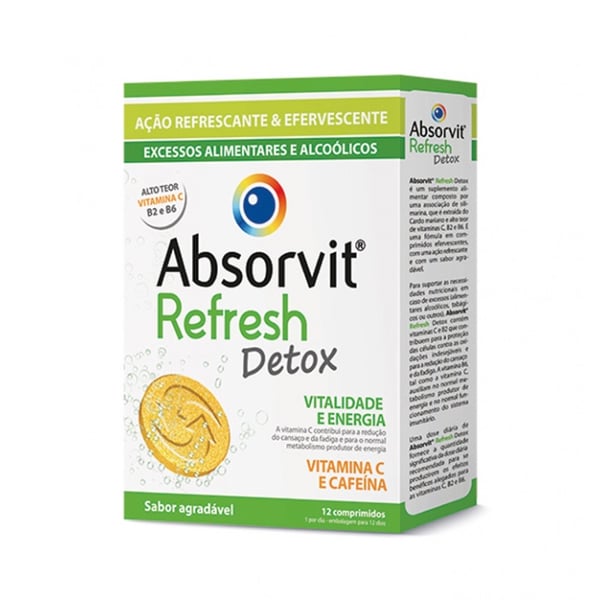 Absorvit Refresh Detox Comprimidos Efervescentes x12