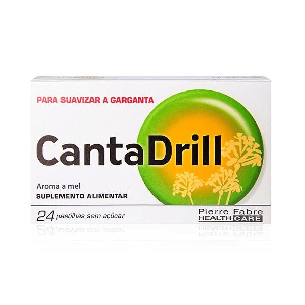 Cantadrill Sem Açúcar Pastilhas Rouquidão x24