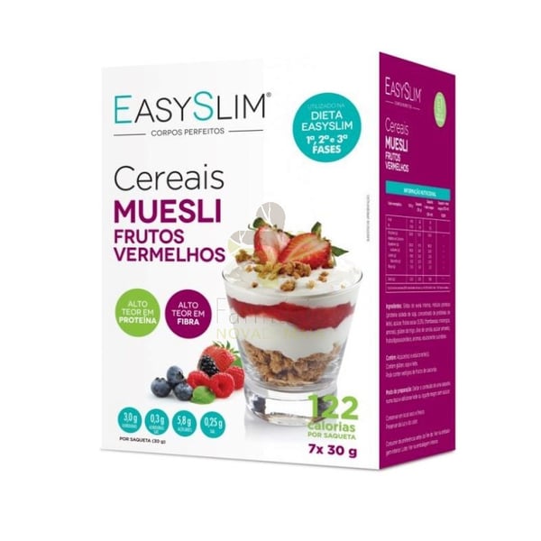Easyslim Cereais Muesli Frutos Vermelhos 30gx7