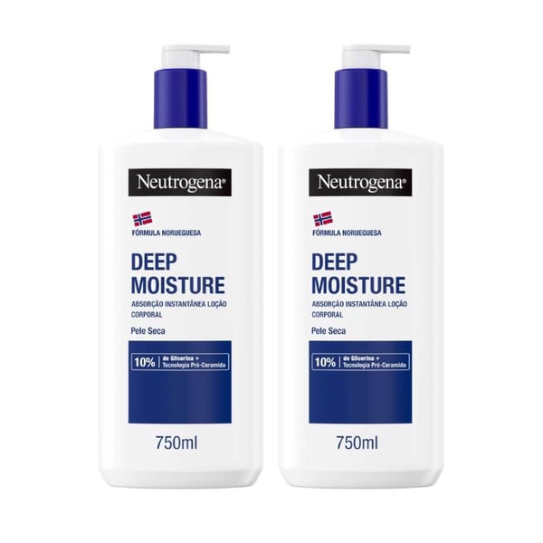 Neutrogena Loção Corporal Hidratação Profunda Absorção Imediata 2x750ml