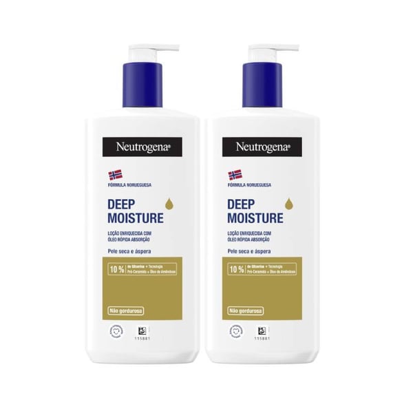 Neutrogena Hidratação Profunda Loção Enriquecida com Óleo 2x400ml | Preço Especial
