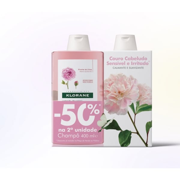 Klorane Champô com Peónia 400ml