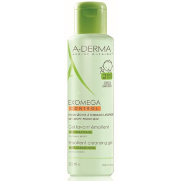 A-Derma Exomega Control Gel Corpo e Cabelo 500ml