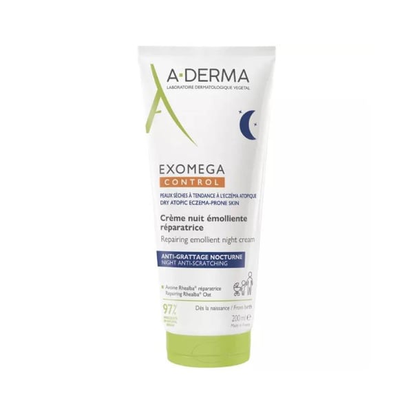 A-Derma Exomega Control Creme de Noite Emoliente 200ml