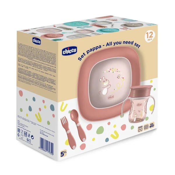 Chicco Conjunto de Papa Rosa 12M+