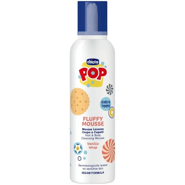 Chicco Mousse Limpeza Corporal e Capilar Baunilha 200ml