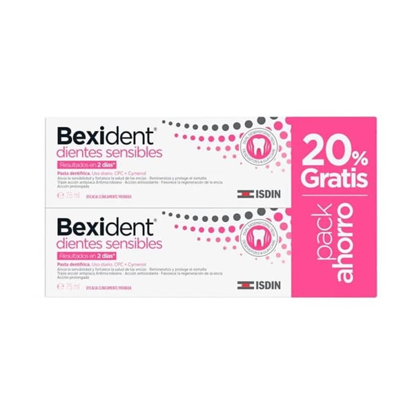 Bexident Dentes Sensíveis Pasta 2x75ml | -20% Pack Duplo