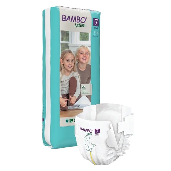 Bambo Nature Fraldas 7 3XL (18kg+) x40