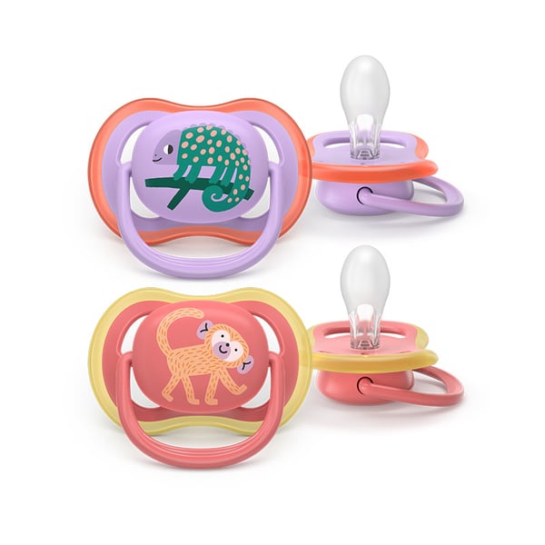 Philips Avent Ultra Air Chupeta Camaleão e Macaco 18m+