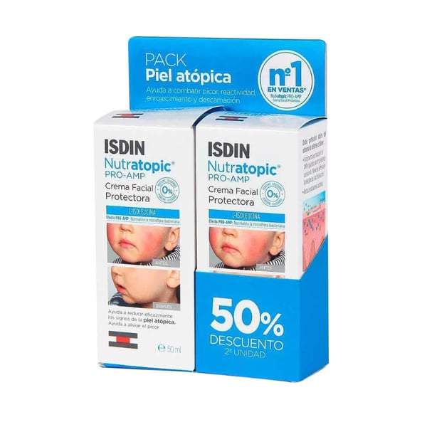 ISDIN Pack Nutratopic Pro-AMP Creme Facial 50ml 2un | Preço Especial