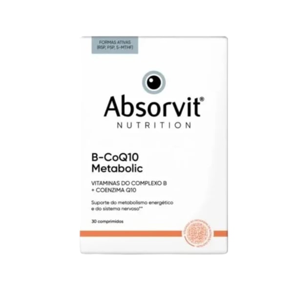 Absorvit Nutrition B-CoQ10 Metabolic Comprimidos x30
