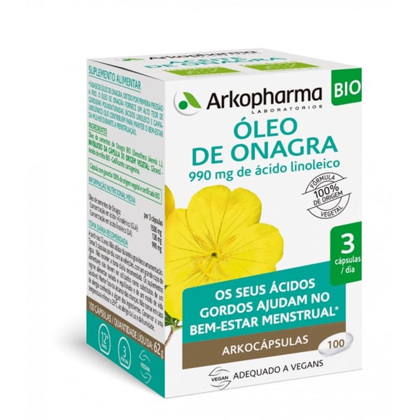 Arkocapsulas Óleo de Onagra Cápsulas x100