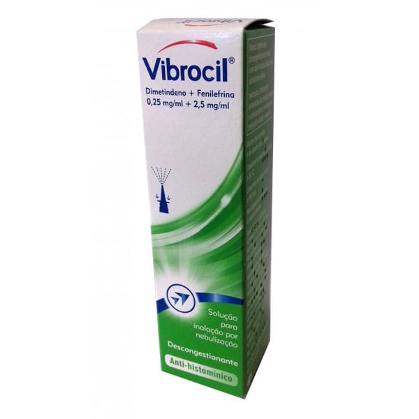Vibrocil , 0.25 mg/ml + 2.5 mg/ml Frasco nebulizador 15 ml Sol inal neb