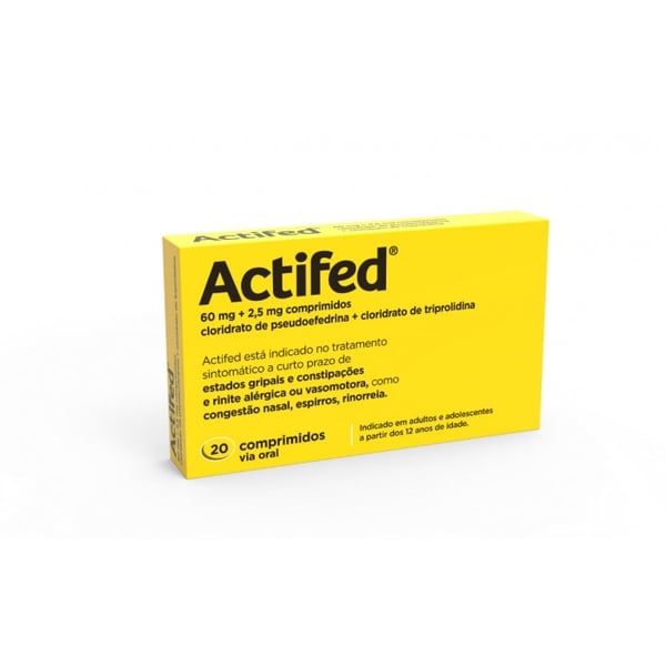 Actifed, 60/2,5 mg x 20 comp