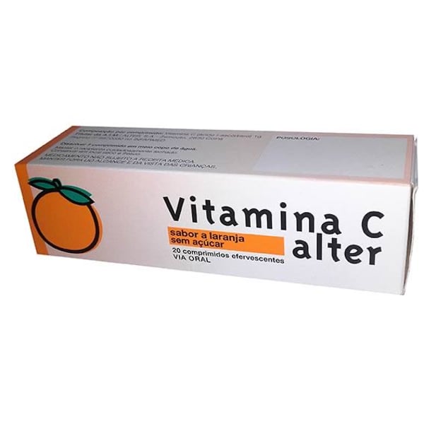 Vitamina C Alter Laranja, 1000 mg x 20 comp eferv
