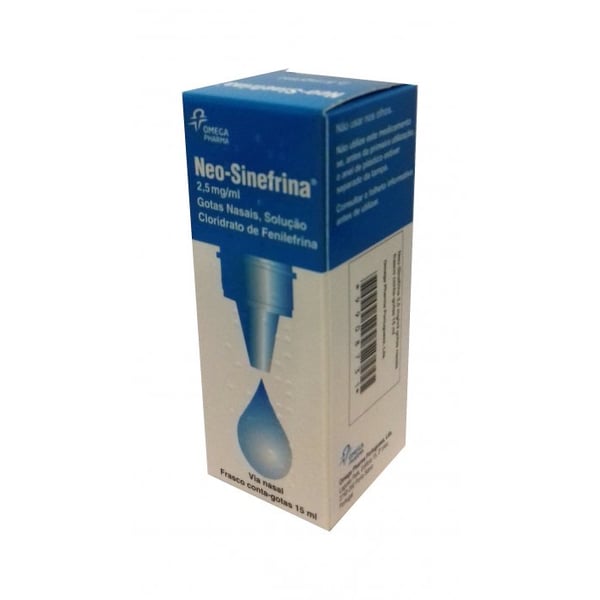 Neo-Sinefrina, 2,5 mg/mL-15 mL x 1 sol nasal conta-gotas
