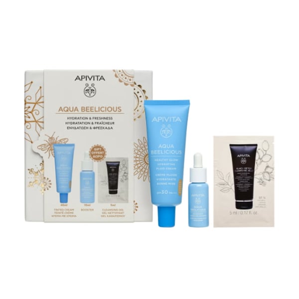 Apivita Aqua Bee Creme Cor SPF30 + Boost + Gel Limpeza